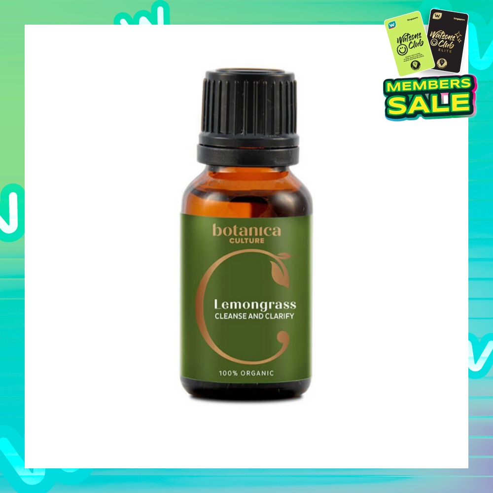Organic Lemongrass Essential Oil 15ml