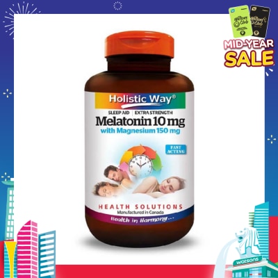 HOLISTIC WAY Extra Strength Melatonin 10mg With Magnesium 150mg 30s