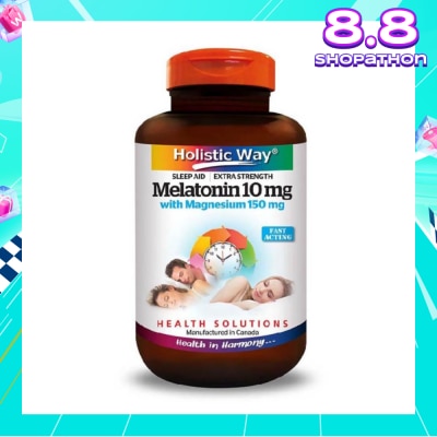 HOLISTIC WAY Extra Strength Melatonin 10mg With Magnesium 150mg 30s