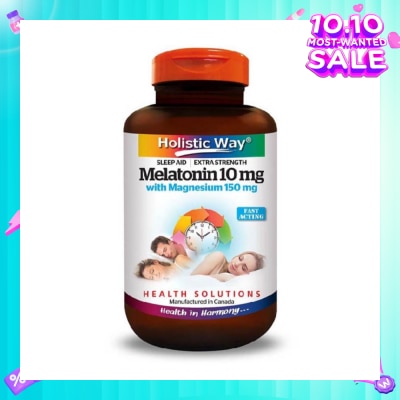 HOLISTIC WAY Extra Strength Melatonin 10mg With Magnesium 150mg 30s