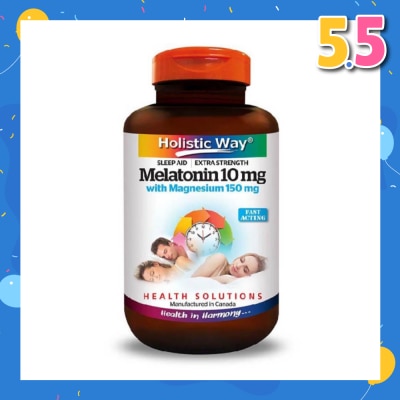 HOLISTIC WAY Extra Strength Melatonin 10mg With Magnesium 150mg 30s