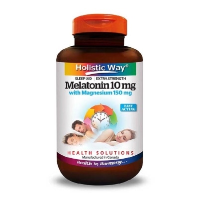 HOLISTIC WAY Extra Strength Melatonin 10mg With Magnesium 150mg 30s