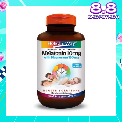 HOLISTIC WAY Extra Strength Melatonin 10mg With Magnesium 150mg 30s