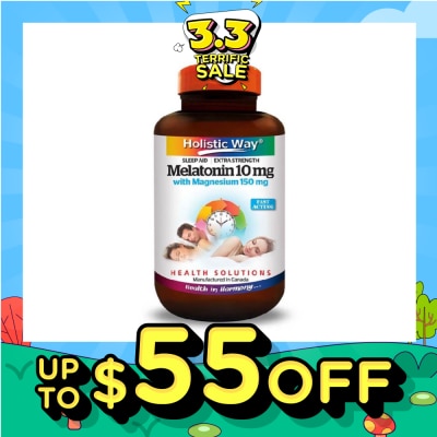 HOLISTIC WAY Extra Strength Melatonin 10mg With Magnesium 150mg 30s