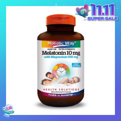 HOLISTIC WAY Extra Strength Melatonin 10mg With Magnesium 150mg 30s