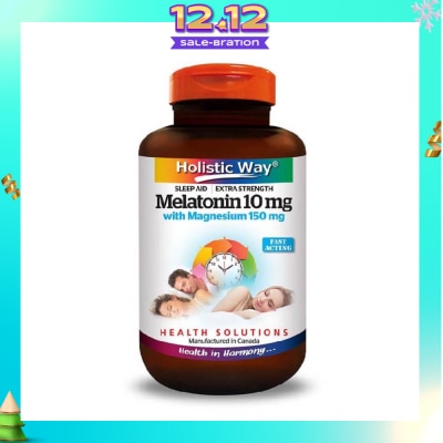 HOLISTIC WAY Extra Strength Melatonin 10mg With Magnesium 150mg 30s
