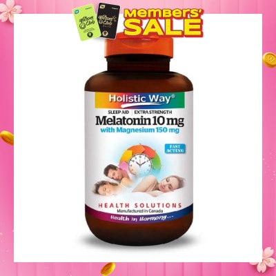 HOLISTIC WAY Extra Strength Melatonin 10mg With Magnesium 150mg 30s