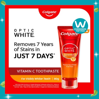 COLGATE Optic White Vitamin C Toothpaste 80g image