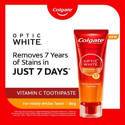 COLGATE - Optic White Vitamin C Toothpaste 80g image