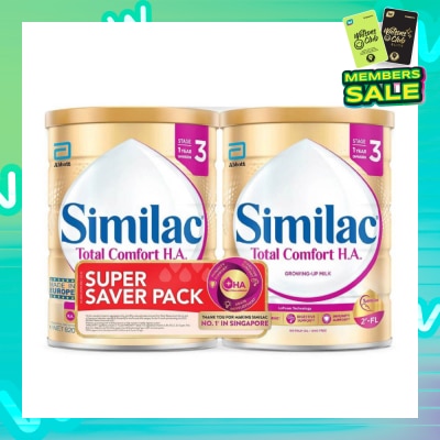 SIMILAC Total Comfort H.A. Growing Up Milk Stage 3 (For 1yr old onwards) 820g Packset 820g x 2s