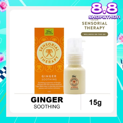 TIGER BALM Sensorial Therapy Ginger Soothing (To Alleviate Dizziness, Nausea & Motion Sickness) 15g