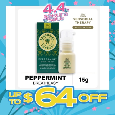 TIGER BALM - Sensorial Therapy Peppermint Breatheasy (To Help Breath Better) 15g