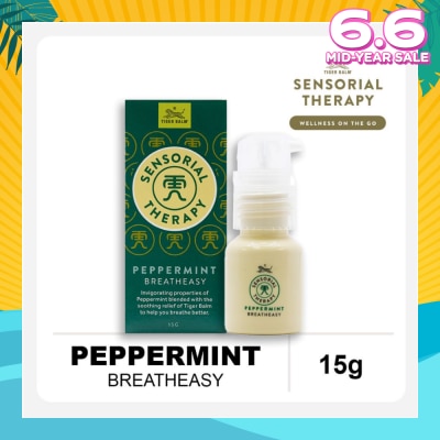 TIGER BALM Sensorial Therapy Peppermint Breatheasy (To Help Breath Better) 15g