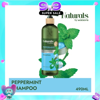 NATURALS BY WATSONS - Peppermint + Peptide Thickening Shampoo 490ml image