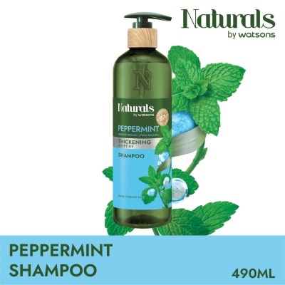 NATURALS BY WATSONS - Peppermint + Peptide Thickening Shampoo 490ml image