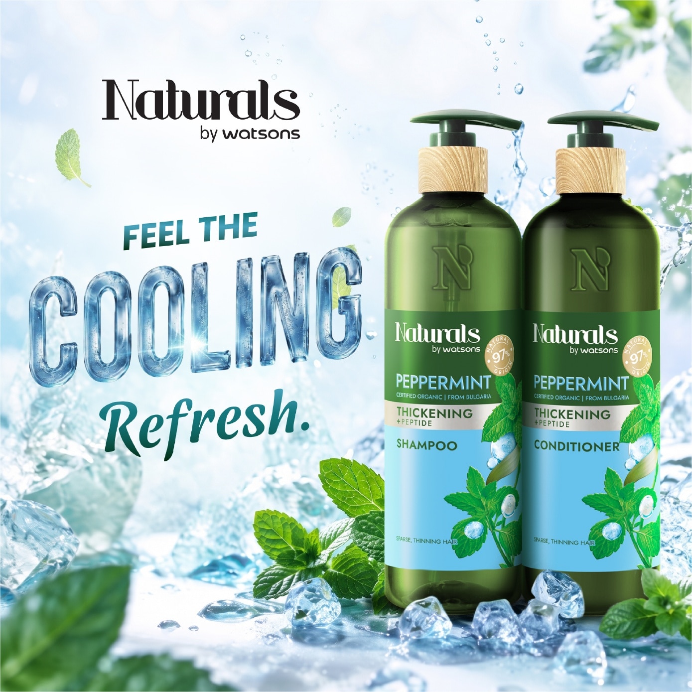 Peppermint + Peptide Thickening Conditioner 490ml image