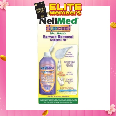 NEILMED Clearcanal Ear Wax Removal Kit 75ml (Expiry: Jul`2026)