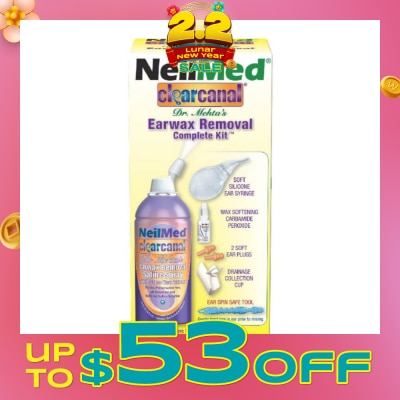 NEILMED Clearcanal Ear Wax Removal Kit 75ml (Expiry: Jul`2026)