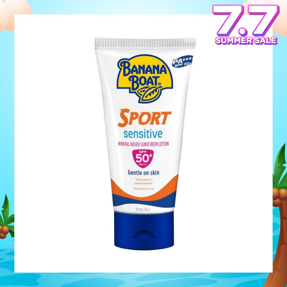 Sport Sensitive Mineral Based Sunscreen Lotion SPF50+PA++++ (Gentle On Skin & Very Water & Sweat Resistant) 90ml