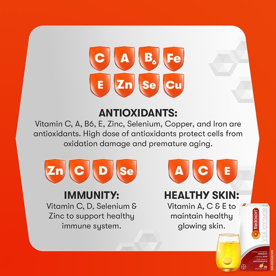 Immunity & Antioxidant Super Saver Packset consists Triple Action Orange 30s x 2 + Vita Immune Orange 30s x 1s