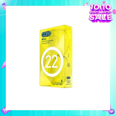 CARE 22 Nipis Skin Thin Condoms 6s