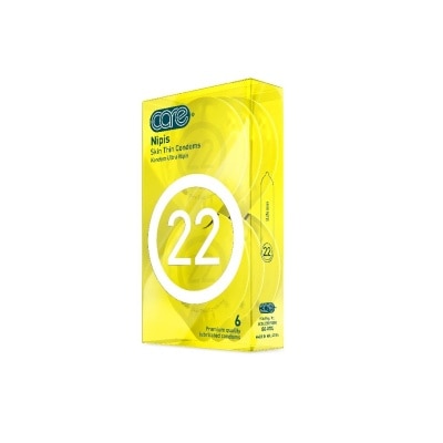 CARE 22 Nipis Skin Thin Condoms 6s