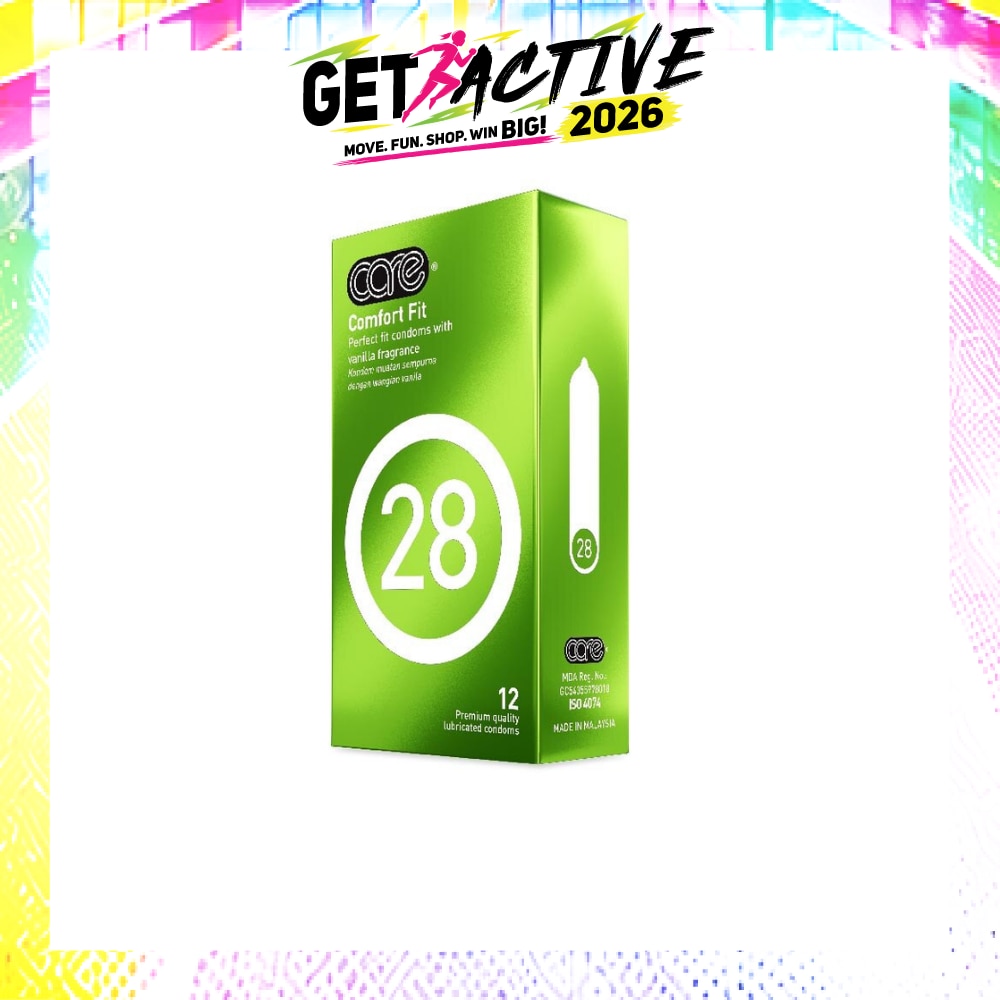 28 Comfort Fit Vanilla Fragrance Condom (With Extra Lubricant) 12s image