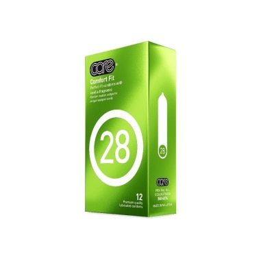 CARE 28 Comfort Fit Vanilla Fragrance Condom (With Extra Lubricant) 12s