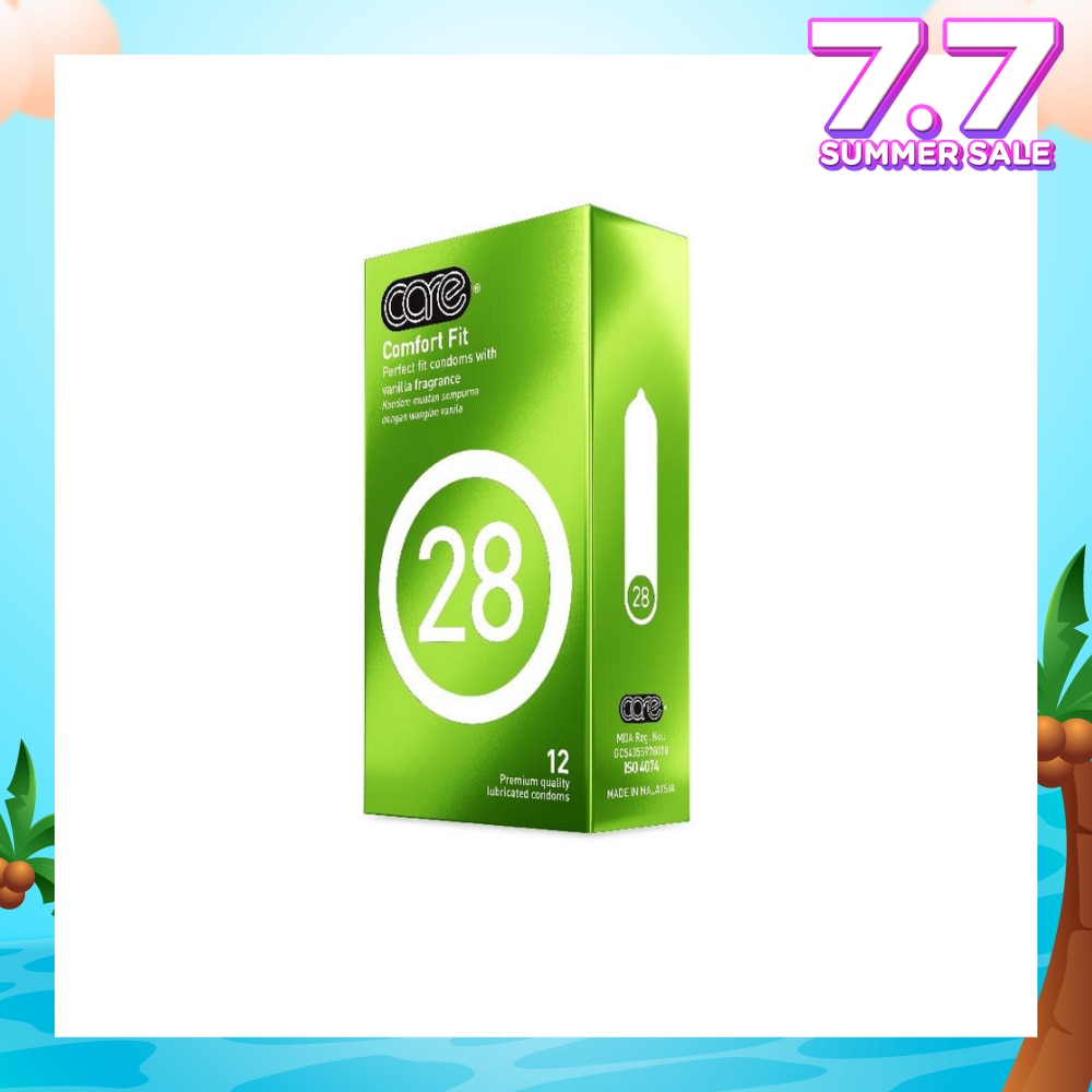 28 Comfort Fit Vanilla Fragrance Condom (With Extra Lubricant) 12s