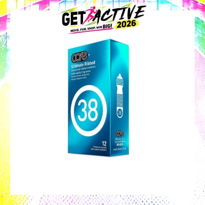 CARE - 38 Ultimate Ribbed Vanilla Fragrance Condom (With Extra Lubricant) 12s image