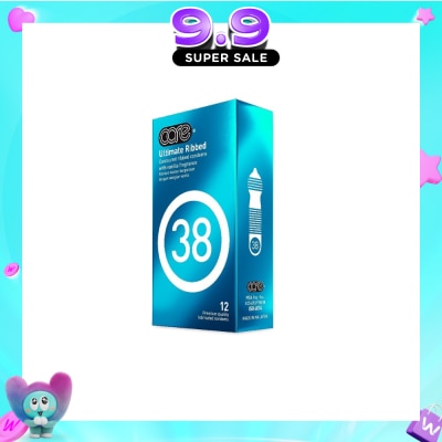 CARE - 38 Ultimate Ribbed Vanilla Fragrance Condom (With Extra Lubricant) 12s image