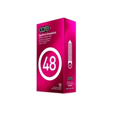 CARE 48 Spotted Sensation Strawberry Fragrance Condom (With Extra Lubricant) 12s