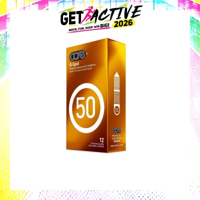 CARE - 50 G-Spot Tropical Flavoured G Condom (With Extra Lubricant) 12s image