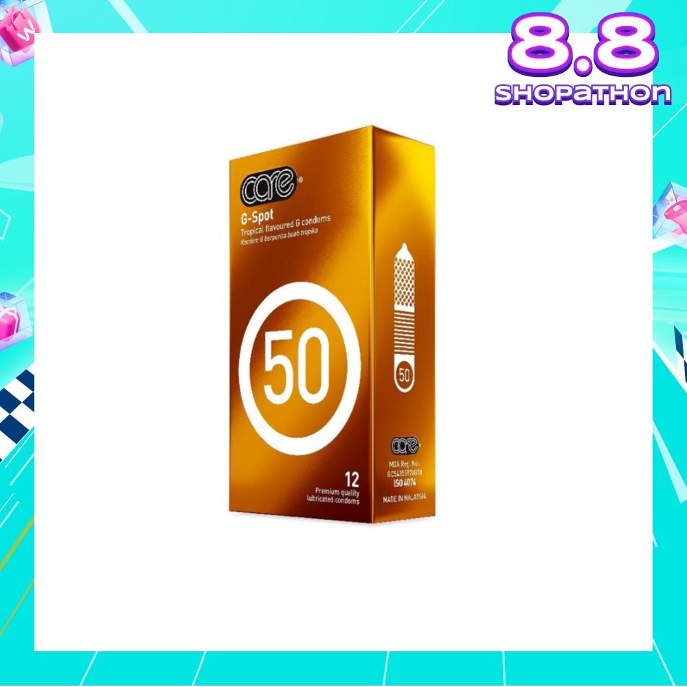50 G-Spot Tropical Flavoured G Condom (With Extra Lubricant) 12s