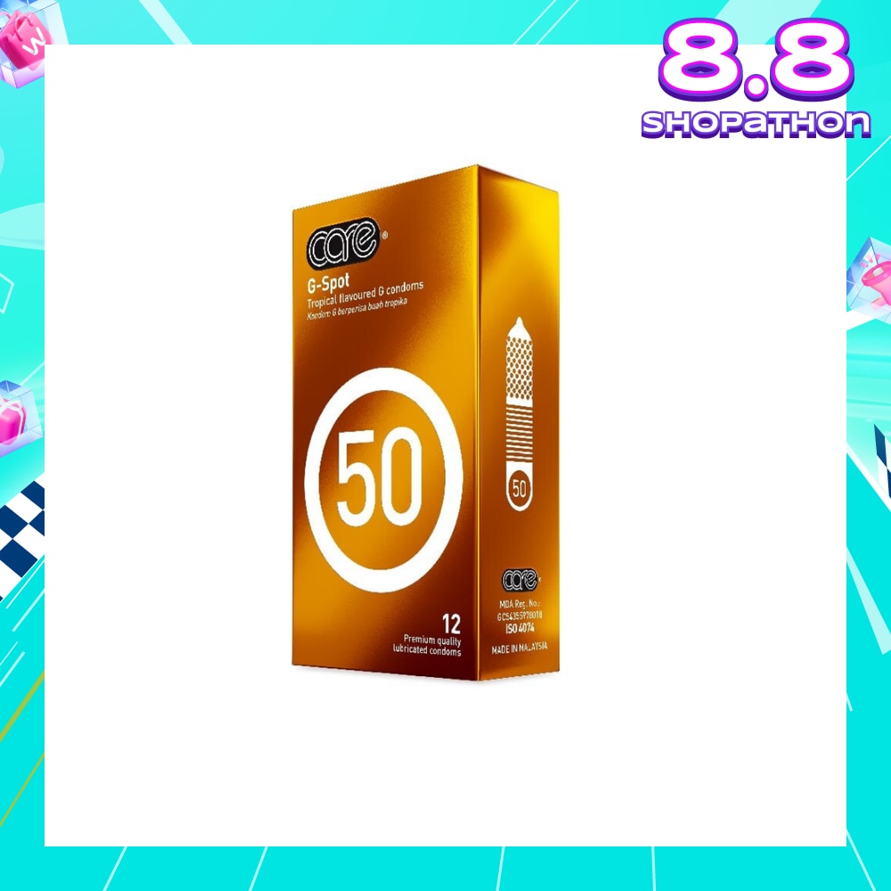 50 G-Spot Tropical Flavoured G Condom (With Extra Lubricant) 12s
