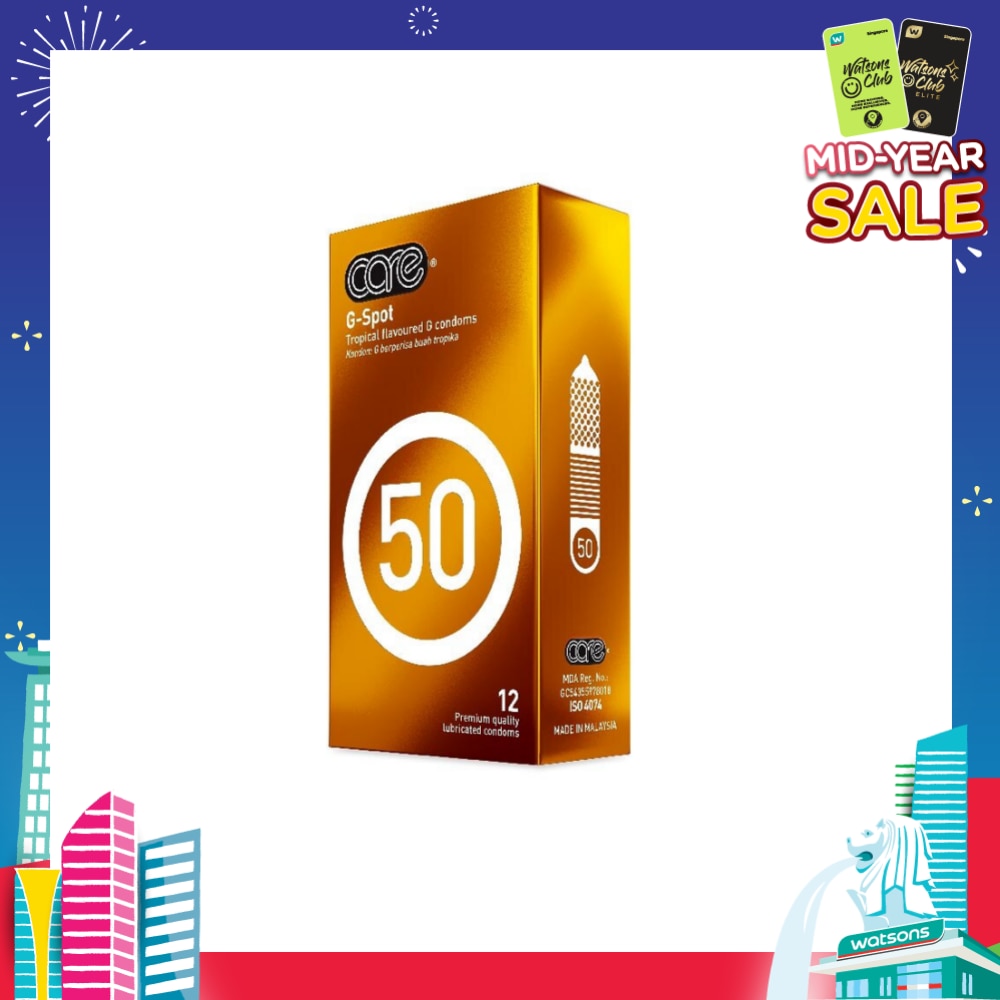 50 G-Spot Tropical Flavoured G Condom (With Extra Lubricant) 12s
