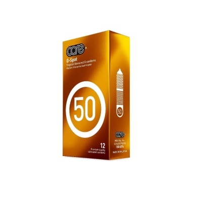 CARE 50 G-Spot Tropical Flavoured G Condom (With Extra Lubricant) 12s