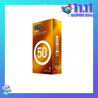 CARE 50 G-Spot Tropical Flavoured G Condom (With Extra Lubricant) 12s