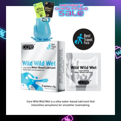 CARE Wild Wild Wet Long-Lasting Water-Based Lubricant (Best Travel Pack) 5g X 5s