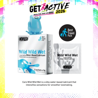 CARE - Wild Wild Wet Long-Lasting Water-Based Lubricant (Best Travel Pack) 5g X 5s image
