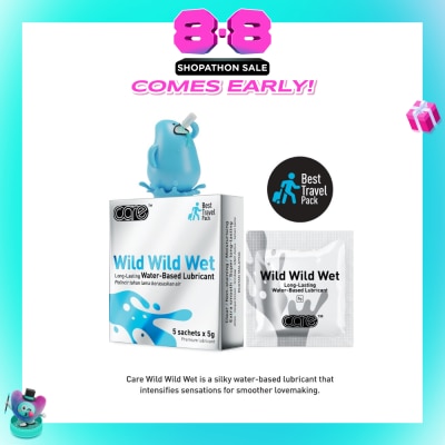 CARE - Wild Wild Wet Long-Lasting Water-Based Lubricant (Best Travel Pack) 5g X 5s