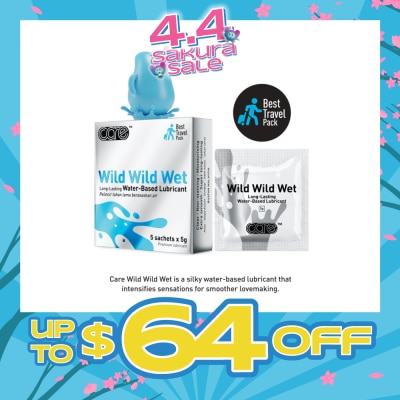 CARE - Wild Wild Wet Long-Lasting Water-Based Lubricant (Best Travel Pack) 5g X 5s