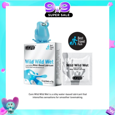 CARE - Wild Wild Wet Long-Lasting Water-Based Lubricant (Best Travel Pack) 5g X 5s image