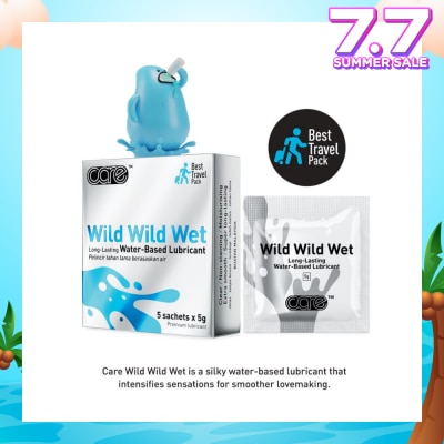 CARE Wild Wild Wet Long-Lasting Water-Based Lubricant (Best Travel Pack) 5g X 5s