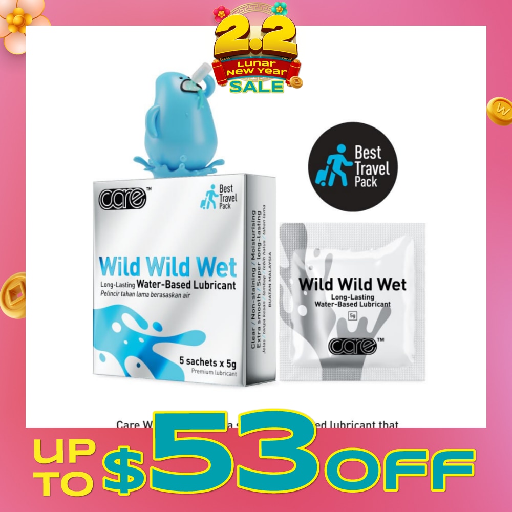 Wild Wild Wet Long-Lasting Water-Based Lubricant (Best Travel Pack) 5g X 5s