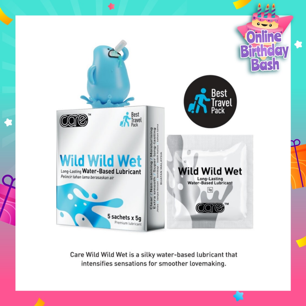 Wild Wild Wet Long-Lasting Water-Based Lubricant (Best Travel Pack) 5g X 5s
