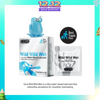 CARE Wild Wild Wet Long-Lasting Water-Based Lubricant (Best Travel Pack) 5g X 5s