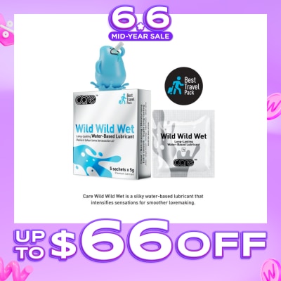 CARE - Wild Wild Wet Long-Lasting Water-Based Lubricant (Best Travel Pack) 5g X 5s