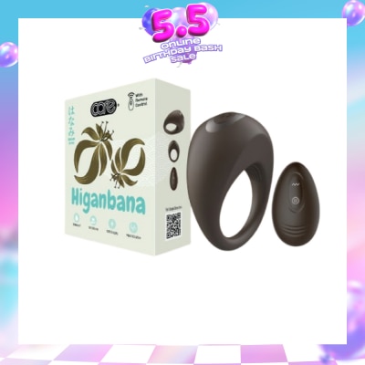 CARE - Hanami Higanbana Vibrating Penile Ring Soft Silicone 1s