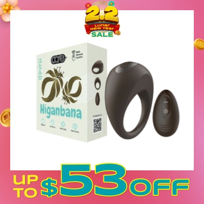 CARE Hanami Higanbana Vibrating Penile Ring Soft Silicone 1s